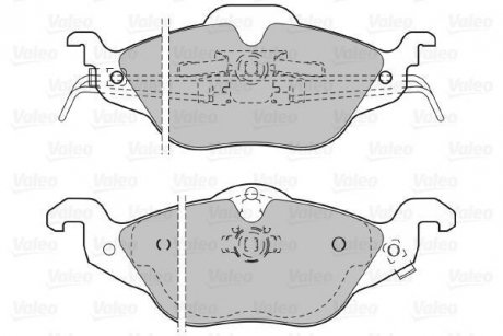Гальмівні(тормозні) колодки Valeo 598322 (фото 1)