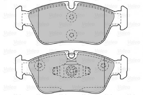 Гальмівні колодки, дискове гальмо (набір) Valeo 598700 (фото 1)