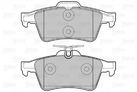 Гальмівні колодки, дискове гальмо (набір) Valeo 598783 (фото 1)