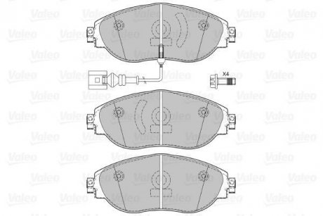 Гальмівні колодки (набір) Valeo 601286 (фото 1)