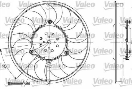 Вентилятор, охолодження двигуна Valeo 698611 (фото 1)