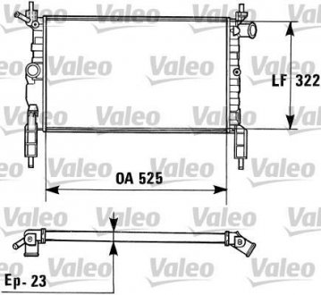 Радіатор, охолодження двигуна Valeo 730975 (фото 1)