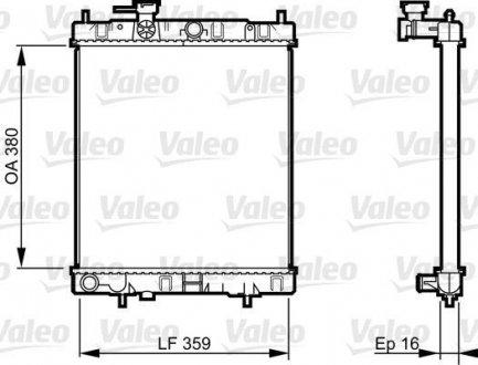 Радиатор, охолодження двигуна Valeo 731287 (фото 1)