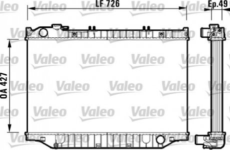 Радиатор, охлаждение двигателя Valeo 732415 (фото 1)