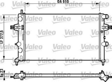 Радіатор Valeo 732551 (фото 1)