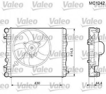 Радиатор Valeo 733062 (фото 1)