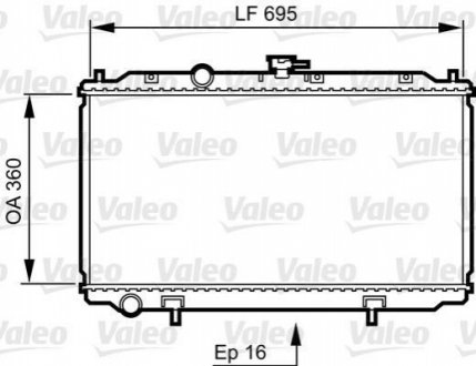 Радіатор системи охолодження Valeo 734736 (фото 1)