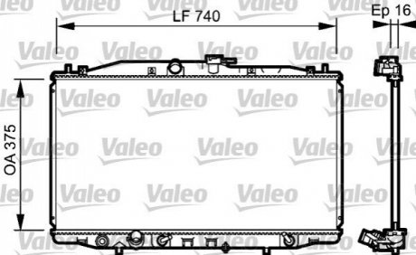 Радіатор Valeo 735050 (фото 1)