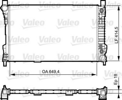 Радиатор системи охолодження Valeo 735144 (фото 1)