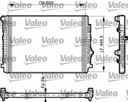 Радиатор Valeo 735549 (фото 1)