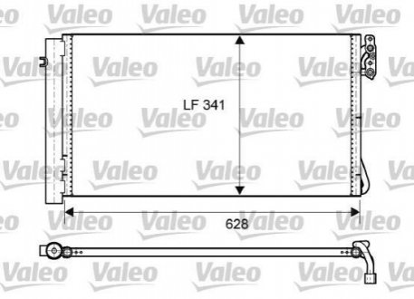 Радіатор кондиціонера Valeo 814012 (фото 1)