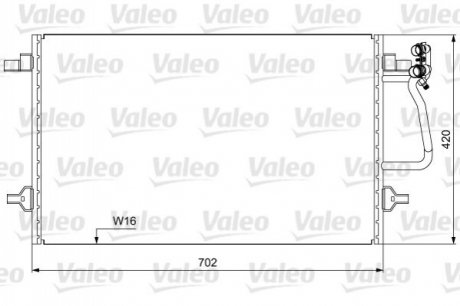 Радиатор кондиціонера Valeo 814030 (фото 1)