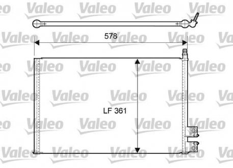 Радиатор кондиціонера Valeo 814083 (фото 1)