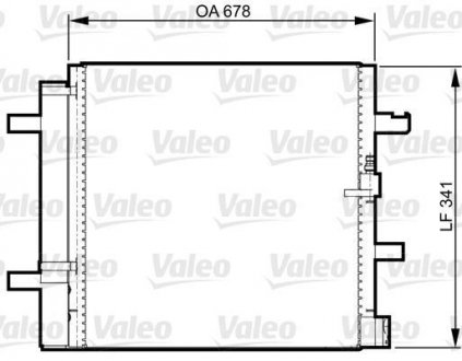 Радиатор кондиціонера (з осушувачем) Valeo 814370 (фото 1)