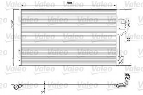 Радіатор кондиціонера Valeo 814391 (фото 1)