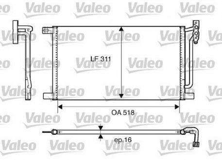 Радиатор кондиціонера Valeo 817405 (фото 1)