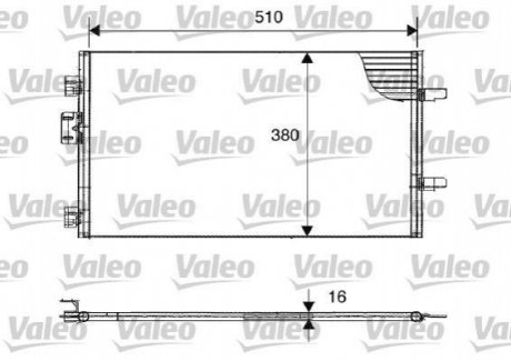 Радіатор кондиціонера Valeo 817602 (фото 1)