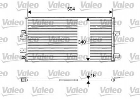 Радіатор кондиціонера Valeo 817687 (фото 1)