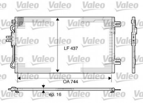 Конденсатор, кондиционер Valeo 817739 (фото 1)