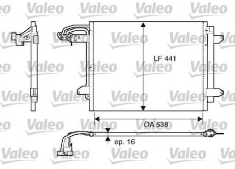 Радиатор кондиціонера Valeo 817806 (фото 1)