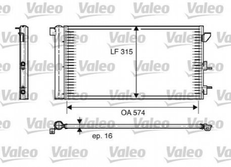 Радиатор кондиціонера Valeo 818005 (фото 1)