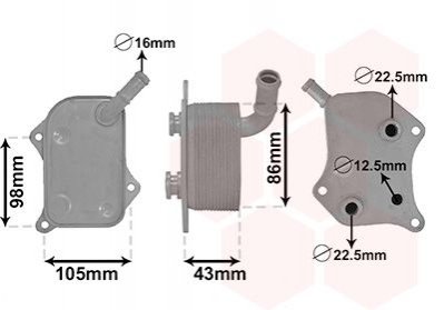 Радиатор масляный Audi A4 01+ / Passat Van Wezel 03003414 (фото 1)