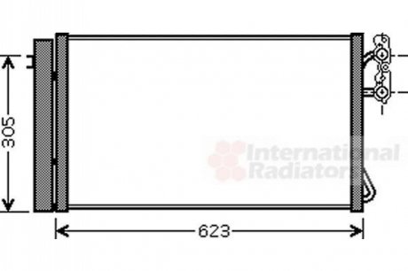 Радіатор кондиціонера BMW1(E87/8)-3(E90/1) DIES (вир-во) Van Wezel 06005296 (фото 1)