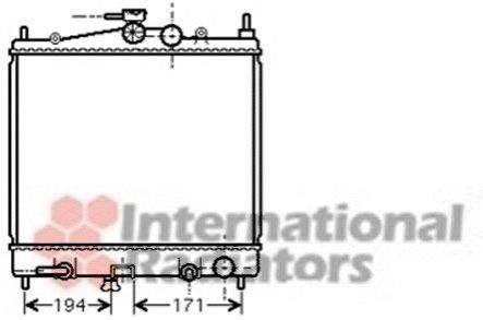 Радиатор охлаждения MICRA3/NOTE 12/4/6 AT 03- Van Wezel 13002248 (фото 1)