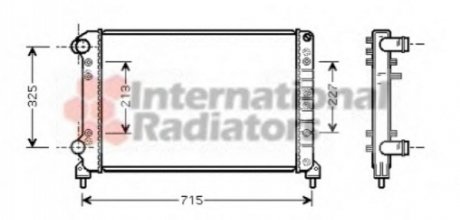 Радіатор DOBLO 1.9D MT +AC 00- Van Wezel 17002262 (фото 1)