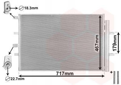 Радіатор кондиціонера Van Wezel 18015703 (фото 1)
