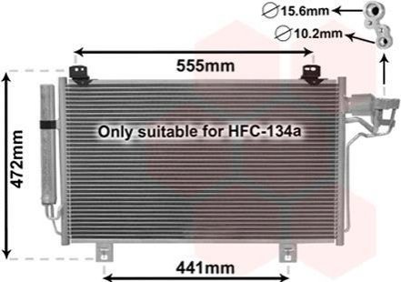 Радіатор кондиціонера Mazda 3/6 13+ (вир-во) Van Wezel 27005260 (фото 1)