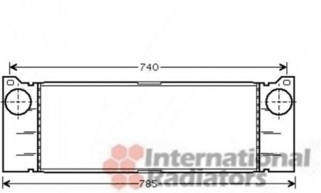 Интеркулер MERCEDES VITO II W 639 (03-) (Van Weze) Van Wezel 30004473 (фото 1)