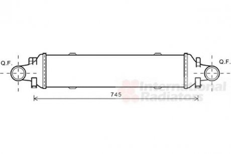 Интеркулер MERCEDES SERIE 204/ CLAS/ GLK Van Wezel 30004593 (фото 1)