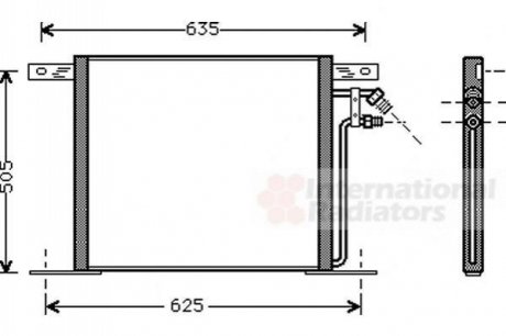 Конденсор кондиционера MB VITO/V-CL G/D 95-03 Van Wezel 30005220 (фото 1)