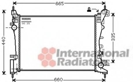 Радиатор, охолодження двигуна Van Wezel 37002574 (фото 1)