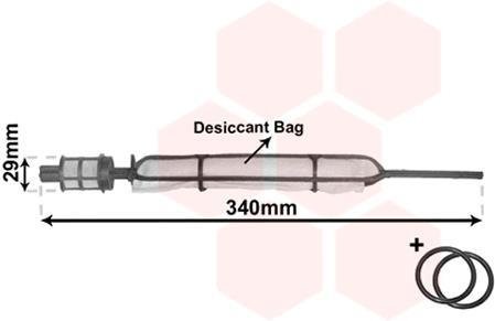 Осушувач кондиціонера Van Wezel 3700D378 (фото 1)