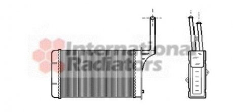 Радиатор пічки Van Wezel 40006049 (фото 1)