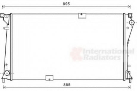 Радиатор охлаждения Trafic VI 2.5 DCi 08/06- Van Wezel 43002490 (фото 1)