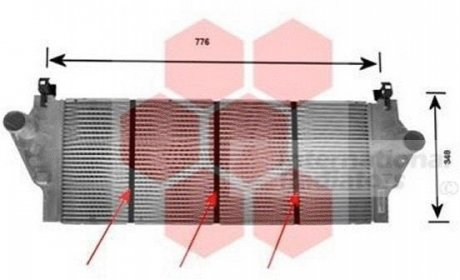 Радиатор інтеркулера Van Wezel 43004295 (фото 1)