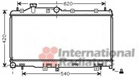 Радіатор охолодження LEGACY4/OUTB 20/25 MT 03- Van Wezel 51002065 (фото 1)