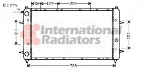 Радіатор охолодження двигуна TRANSPORTER/SYNCRO 90- Van Wezel 58002114 (фото 1)