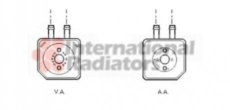 Радіатор масляний AUDI; SEAT; VW (вир-во) Van Wezel 58003086 (фото 1)