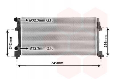 Радиатор охолодження Van Wezel 58012340 (фото 1)