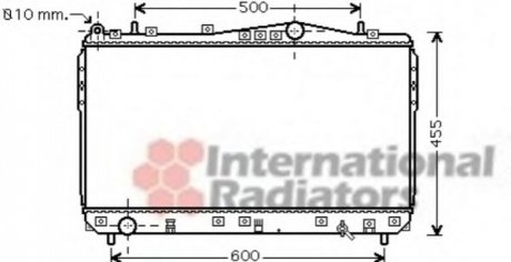 Радіатор охолодження двигуна NUBIRA/LACETTI MT 03-1,6-1,8 Van Wezel 81002073 (фото 1)