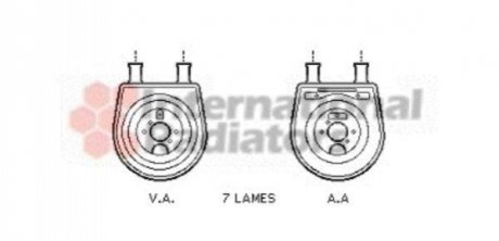 Радіатор масла, двигательное масло Van Wezel 82003154 (фото 1)
