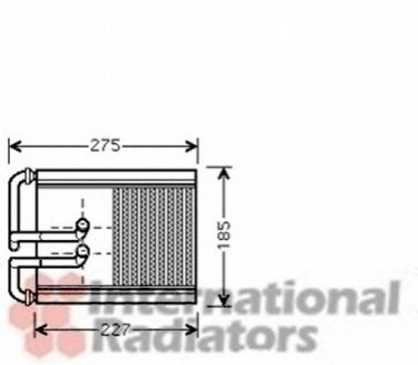 Радіатор обігрівача HYUNDAI TUCSON (вир-во) Van Wezel 82006168 (фото 1)