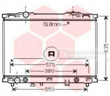 Радиатор охлаждения SORENTO 24i/35i AT 02-04 Van Wezel 83002057 (фото 1)