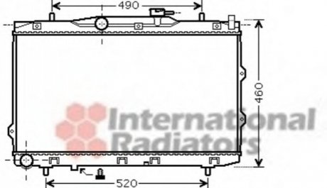 Радіатор CERATO 16i/20i MT 04- Van Wezel 83002074 (фото 1)