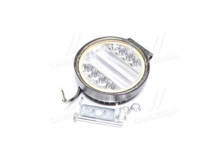 Фара LED кругл. 24W (8*3W), 128*110*40мм, широкий луч 12/24V 6000К Wassa (Руслан-Комплект) ФГ-304Х (фото 1)