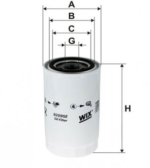 Фільтр масляний WIX FILTERS 92095E (фото 1)